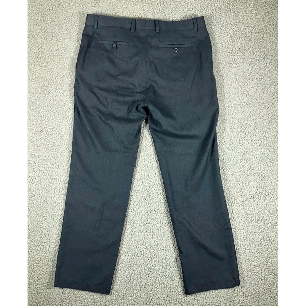 Banana Republic Mens Tailored Slim Fit Dress Pants Dark Navy 34x30